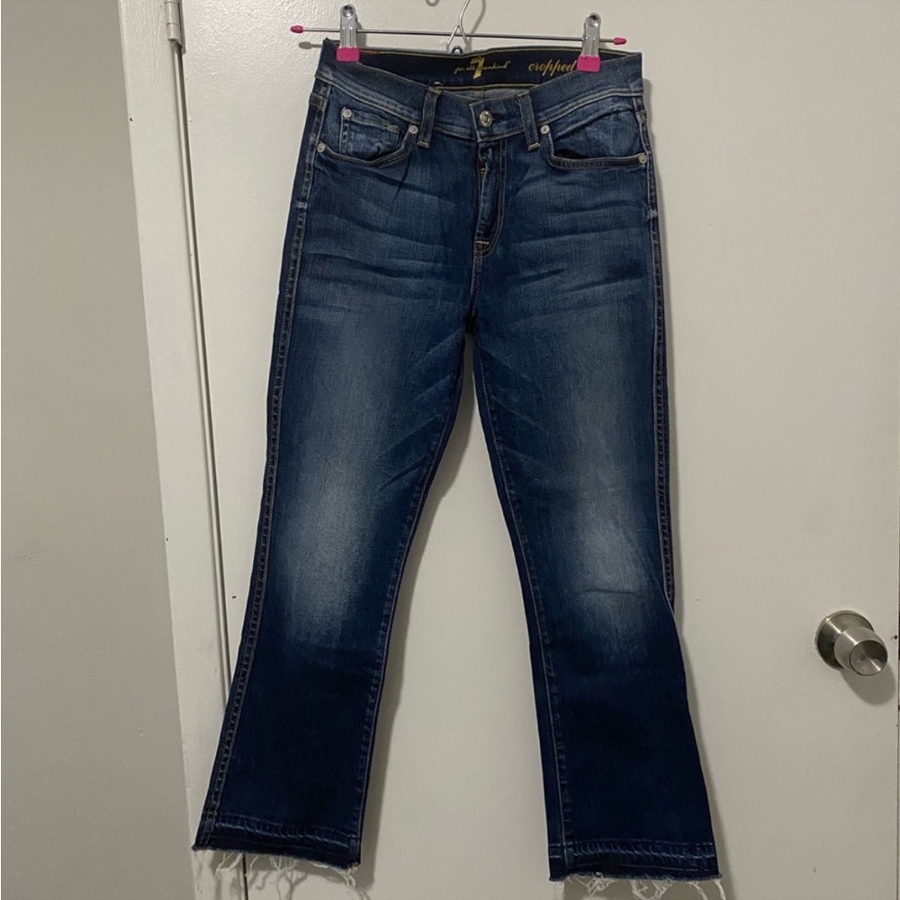 7 for All mankind Cropped Boot Jeans size 25